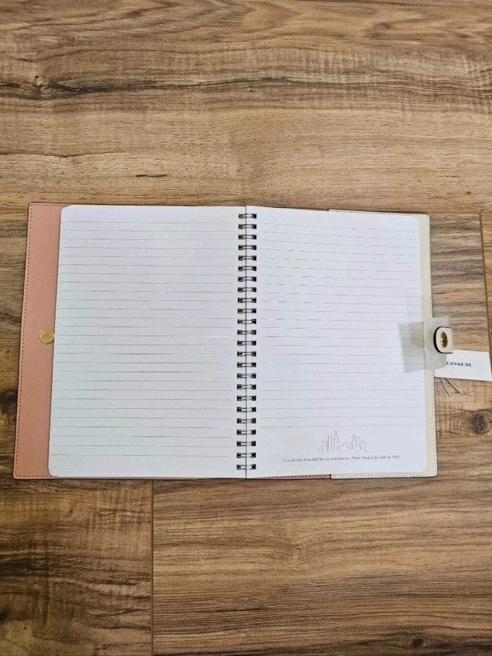 New Coach Notebook In Signature Canvas with Floral Print